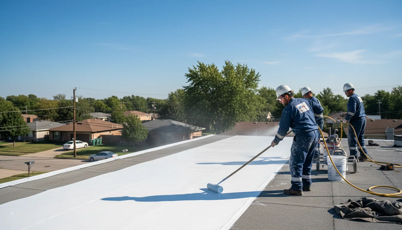 Commercial roof coating in Castle, OK near me